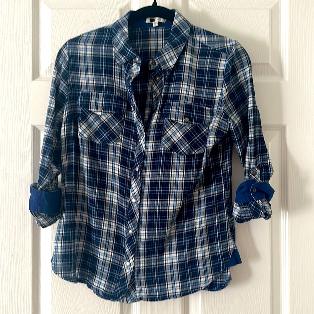 KUT Navy Plaid Shirt